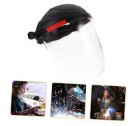 CTIRCHIU Casco Saldatura Trasparente Montato su Testa Protezione UV per Saldatori in Resistente per e Saldatura ad Arco Argon