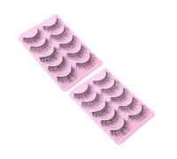 CTIRCHIU Ciglia Finte Decorative Diamanti in Fibra Artificiale Nere Per Aprire Lo Sguardo e Trucco Serale