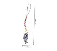 CTIRCHIU Ciondolo Cinturino Per Cellulare e Portachiavi, Set 2 Pezzi Carpa Streamer Decorativo Rosso e Blu, Accessorio Versatile Per Telefoni e Borse, Per Feste e Portachiavi