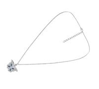 CTIRCHIU Collana Choker Cristallo Con Ciondolo Forma Di Cuore e Farfalla Gioiello Elegante e Semplice Per Occasioni Speciali e Uso Quotidiano Accessorio Per Donare Un Tocco Di Stile