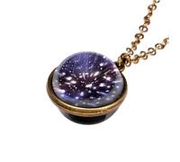 CTIRCHIU Collana Retro Inossidabile Con Ciondolo Tema e Decorazioni Celesti Perfetta Per Uomini e Donne Per Occasioni Quotidiane e Festive