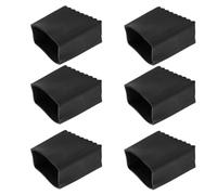CTIRCHIU Copri Piedi per Scaletta 6 Pezzi in Gomma Nera Antiscivolo e Resistente ad Alte Temperature, Accessori per Piedi della Scala Pieghevole Domestica