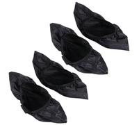 CTIRCHIU Copripattini Impermeabili in Pvc e Nailon Nero, 2 Paia per Proteggere e Mantenere Pulite le Scarpe da Pattinaggio, per Giornate Piovose in Spiaggia
