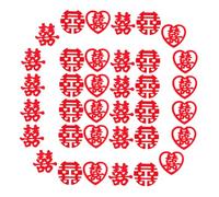 CTIRCHIU Coriandoli da Tavolo per Matrimonio Cinesi Non Tessuto Carattere Xi, 270 Pezzi Multiformato per Decorazioni Tradizionali, per Festa Nuziale e Addobbi Tavola