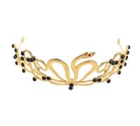 CTIRCHIU Corona di Serpente Dorata Strass, Fascia per Chioma a Forma di Serpente, Tiara da Sposa e Cerchietto per Compleanno, Copricapo per Feste, Matrimonio e Halloween per Donna