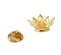 CTIRCHIU Crown Brooch Mini Shining Zircon Spilla Decorativa Per Donna Accessorio Elegante Per Conferenze e Festival Design Comodo e Leggero Protettivo Contro Scivolamenti