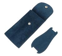 CTIRCHIU Custodia Portatile Borsa da Viaggio in Flanella per Orologio Chiusura a Scatto Blu per Proteggere Orologio e Bracciale, per Famiglia e Amici