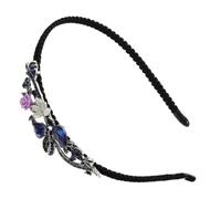 CTIRCHIU fascia di diamanti hair charms hair jewelry hair accessories fascia d'argento di grandi dimensioni bande fascia di strass da donna fasce per per da donna ferro Blue