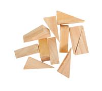 CTIRCHIU Fermaporta in Legno Cuneo Antiscivolo Per Porta Da Camera Da Letto e Ufficio, Blocco Fermaporta Solido 6x2x3 Cm, Set Da 10 Pezzi Per Casa e Soggiorno