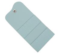 CTIRCHIU Organizer Pelle Artificiale per Utensili per Unghie 16 Fori, Custodia Salvaspazio per Strumenti di Lucidatura Unghie, per Domestico e