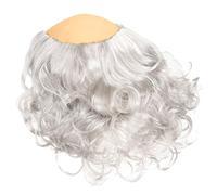 CTIRCHIU Parrucca Calva Bianca Divertente per Costume da Cosplay, Materiale Pet e Lattice, Aspetto Naturale Riutilizzabile per Teatro e Carnevale