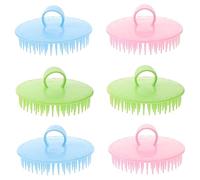 CTIRCHIU Pettine Per Shampoo e Stimolatore Per Cuoio Capelluto 6 Pezzi, Pettine Piccolo Per Pulizia Antiforfora Multifunzione, Adatto Per Uso Sotto La Doccia e Rilassamento Adulti