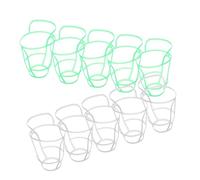 CTIRCHIU Rete Per Flacone Infusione e Copertura Per Bottiglia Salina 20 Pezzi, Supporto Riutilizzabile in Plastica Leggera, Visibilità Fluido Per Uso Medico e Domestico