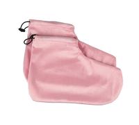 CTIRCHIU Set 2 Paia Guanti e Copripiedi in Cera Di Paraffina, Tessuto Termico Morbido, Per Terapia a Caldo Casa Spa Salone, Accessori Idratanti Protettivi Mani e Piedi Rosa