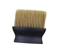 CTIRCHIU Spazzola Per Parrucchiere in Nylon Giallo Con Manico Nero Duster Per Capelli e Collo Pennello Professionale Per Salone Rimuove Capelli Spezzati Con Setole Morbide Accessorio