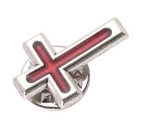 CTIRCHIU Spilla da Sciarpa Croce Rossa in Lega di Zinco per Comunione Confezione Regalo, Decorazione Versatile e Ricordo Elegante per Festa Religiosa