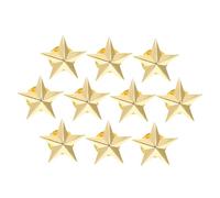 CTIRCHIU Spille a Forma di Stella a Cinque Punte in Lega Dorata 10 Pezzi Facili da Attaccare e Comode da Indossare, per Decorazioni di Costumi e Feste Speciali