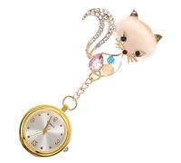 CTIRCHIU tavolo dell'infermiere orologio tascabile Sorridi Aurse d'oro tascabile orologio da infermiera in metallo orologio da tasca a carica manuale squisito orologio da tasca addominali