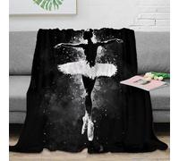 CTJQHVKZ stampa 3D ballet dancer plaid da divano microfibra biancheria da letto morbido coperta da divano anti-pilling per uffici open space giovanili graceful movement arte 50x60inch(127x152cm)