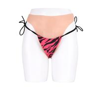 CTKOLYS Tanga in Silicone per Travesti Transgender - Pelle Cyber Morbida Altamente Elastica & Duratura Intimo Discreto per Comfort Ultimo & Nascondimento Caratteristiche Maschili,Skin Tone,One Size