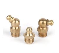 CTLH20 10 PZ M4 M5 M6 M8 M10 M12 M14 M16 Filettatura Maschio Ottone Dritto Gomito Tipo Olio Idraulico Zerk Ingrassatore Tubo Raccordo Tubo-45 Gradi,M12x1.5