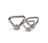 CTLH20 1Pc SUS304 Cerchio in Acciaio Inossidabile/Triangolo Dado a Occhiello Marine Sollevamento a Occhiello Dado Anello Dadi Anello Foro per Fune di Sollevamento M8-M24-1Pc M12-Triangolo