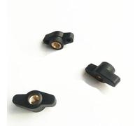 CTLH20 2/5 Pezzi M4 M5 M6 M8 M10 Prugna bachelite stringere a Mano i Dadi Farfalla Testa di plastica manopola a Mano Dado a Testa zigrinata-M5 5 pezzi-25 Foro Passante