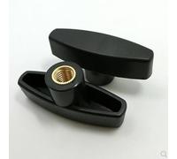 CTLH20 2/5 pz M4 M5 M6 M8 M10 Prugna Bachelite Stringere A Mano Dadi Farfalla Testa di Plastica Manopola Manopola Pollice Dado-M5 5 pz-65 Foro cieco