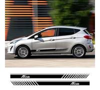 CTLTSRX 2PCS Auto Porta Laterale Gonna Strisce Adesivi, per Ford Fiesta Mk5 MK6 MK7 MK8 st Tuning Accessori Auto Decalcomanie in Vinile