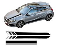 CTLTSRX 3 Pz Decalcomania Cofano Auto Strisce Laterali Gonna Adesivo, per Mercedes Benz Classe A W177 V177 2020 A35 A45 A45S W176 AMG Accessori