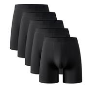 CTLTSRX Orykas Boxer Pantaloni, Uomini Ultra-Assorbente Incontinenza Boxer Pantaloni, Incontinenza Biancheria Intima per Gli Uomini Oltre (5pcs Black,M)