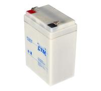 CTM batteria al piombo ct2,6 - 12 12,0 Volt 2.600 mAh con connettori da 4,8 mm