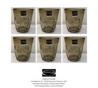 CTM Comtesse - Samoa Grigio Tortora - 6 bicchieri Acqua h cm 10 - Rivenditore