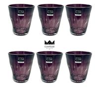 CTM Comtesse - Samoa Monocolore - 6 bicchieri Acqua h cm 10 - Diam 9 - ML 310