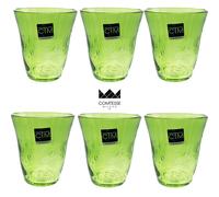 CTM Comtesse - Samoa Monocolore - 6 bicchieri Acqua h cm 10 - Diam 9 - ML 310