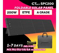 CTOLITY SPC200-Pro Pannello solare pieghevole da 200 W 20 V ETFE 23% Efficienza Caricatore solare pieghevole portatile Alimentatore esterno da campeggio