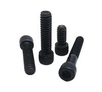 Ctongrun-Bulloni a testa cilindrica UNF 0# UNC 2# 4# 5# 6# 8# 10# Viti a brugola con esagono incassato in acciaio legato nero Durevole e resistente(5/8",10pcs UNC 8-32)