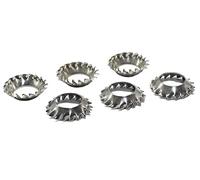 Ctongrun-Rondelle di tenuta Rondella di sicurezza dentata esterna conica in acciaio inossidabile M3-M10 / rondella dentata esterna, 50 pezzi, Resistente all'usura(M 8)