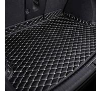 Ctpyoks Auto Tappetino Bagagliaio per Jaguar F-Pace 2016-2025, Pelle Tappeto Antiscivolo Impermeabile all Weather Protezione Vassoio Accessori,C/Black-Beige