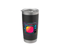 CTR TV Synthwave Look d'altri tempi Bicchiere termico in acciaio inox doppia parete