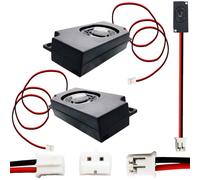 CTRICALVER 2 pcs 3 Watt 8 Ohm Altoparlante Mini Altoparlante, con JST-PH2.0 Interface, Per Varietà di Piccoli Progetti Elettronici (nero)