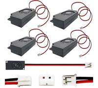 CTRICALVER 4 pcs 3 Watt 8 Ohm Altoparlante Mini Altoparlante, con JST-PH2.0 Interface, Per Varietà di piccoli progetti elettronici (nero)