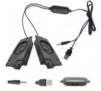 CTRICALVER Mini Speaker 3W 8 Ohm, 5V USB Power Port 3.5mm Audio Port 1.5m Cable Length, 3W Subwoofer, Adatto per Computer, Autoradio, TV e Altri Dispositivi Elettronici