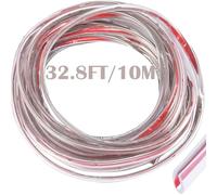 CTRICALVER Paraspigoli Auto Portiere, Protezione Porte Auto, Proteggi Bordo Auto Striscia, Forma a U PVC Paracolpi Portiere Auto Proteggi, Guarnizione Portiera Auto (10M Trasparente)