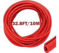 CTRICALVER Proteggi Portiera Auto, Guarnizione Porta Auto, Forma a U PVC Proteggi Bordo Auto Striscia, Paraspigoli Auto Portiere, per SUV Berlina e la maggior parte dei modelli (10M, Rosso)