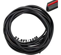 CTRICALVER Proteggi Portiera Auto, Proteggi bordo auto Striscia, Paraspigoli Auto Portiere, Guarnizione Porta Auto a forma di U PVC, per la Maggior Parte delle Automobili (10M,Nero)