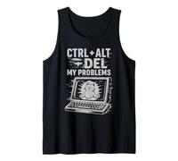 Ctrl Alt Del I miei problemi Computer Retro Tech Umorismo Canotta