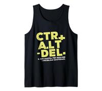 Ctrl Alt Del My Mantra Italiano per Risolvere Problemi Quotidiani Canotta