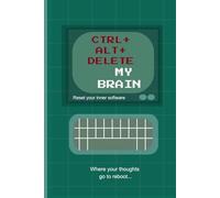 CTRL+ALT+DELETE MY BRAIN: 6 X 9 Lined Journal/Notebook,120 Pages: Retro, Funny Gift For Office Co-workers, Friends, and Family, 120 Pages