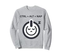 Ctrl + Alt + Nap Funny Power Button Sleep for Tech Lovers Felpa